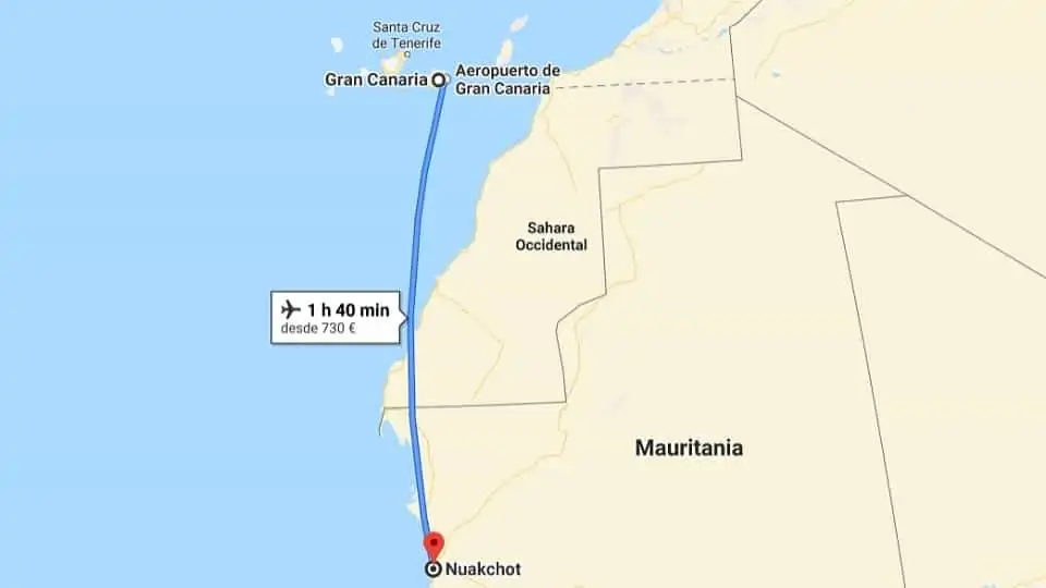 De Gran Canaria a Nuakchot, Mauritania
