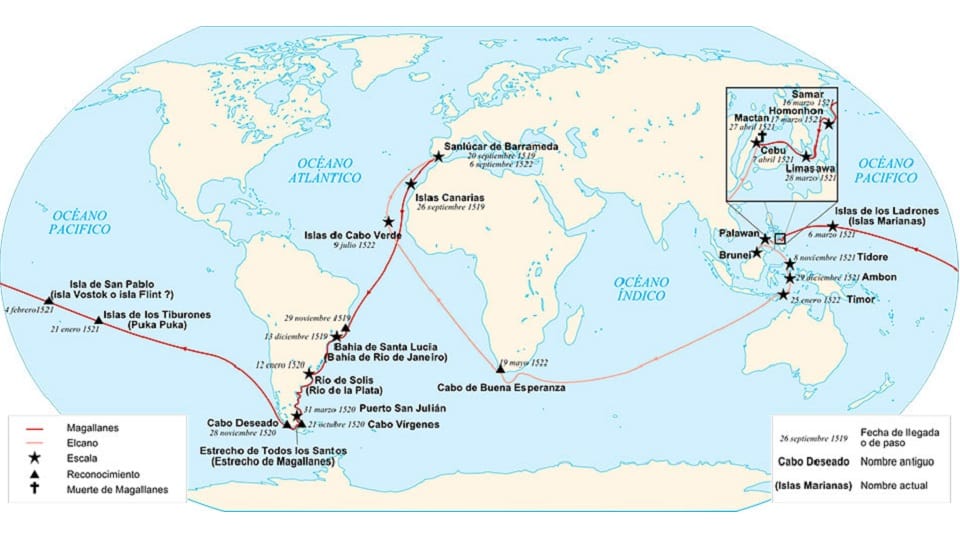 ხუთასი წლის განმავლობაში Circumnavigation მოგზაურობა
