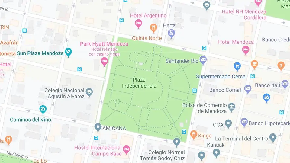 Plaza Independentencia, Mendoza'da Martın təqdimatı
