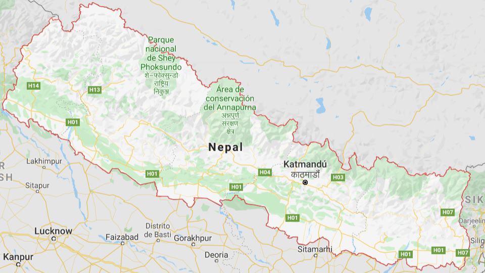Прыбыццё ў Непал
