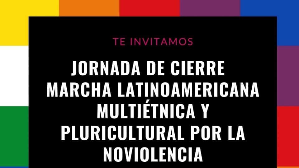 Sluitingsdag van die Latyns -Amerikaanse optog in Luján de Cuyo