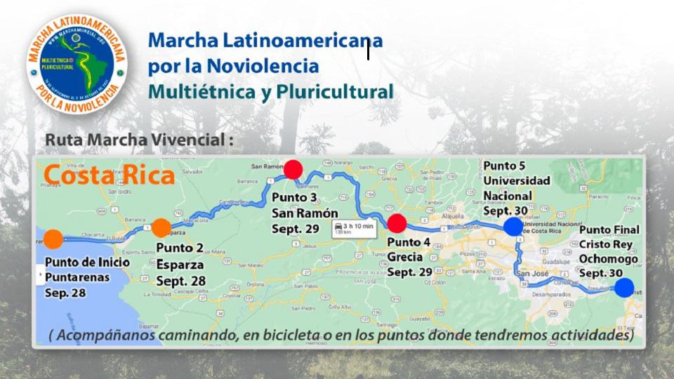 مارس كوستاريكا التجريبية مارس يوم 1