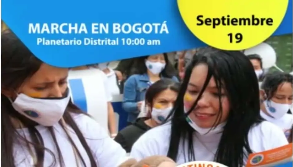 Zorakılıq üçün Bogotada Mart